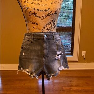 Joe Jeans Grey Collector's Edition The Bella 11" High Rise Shorts. Sz 26. EUC